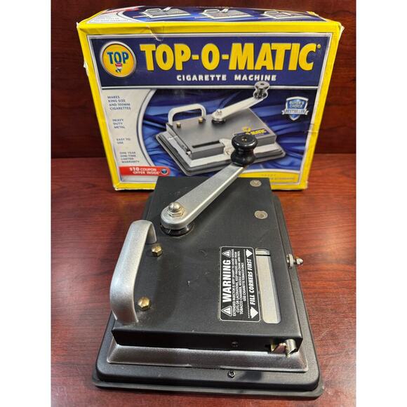 Top-O-Matic Best Cigarette Maker Tobacco Injector Machine Making King 100s 100mm - Picture 5 of 7